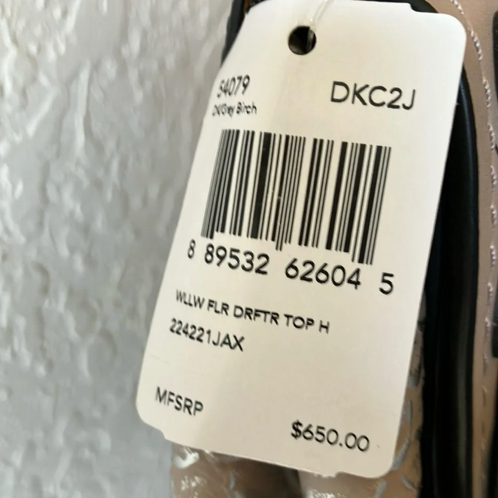 Coach: Grey Birch Willow Flower Drifter Handbag- Top Handle/Strap- Tea Rose - Picture 4 of 16